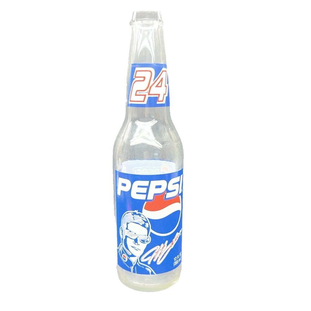 Vintage Pepsi Racing Series #24 Jeff Gordon NASCAR 12 oz Bottle Empty